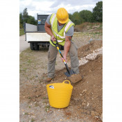 Square Mouth Builders Shovel with Fibreglass Shaft