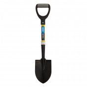 Round Point Mini Builders Shovel with Fibreglass Shaft