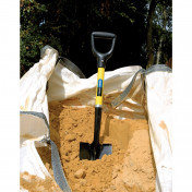 Round Point Mini Builders Shovel with Fibreglass Shaft