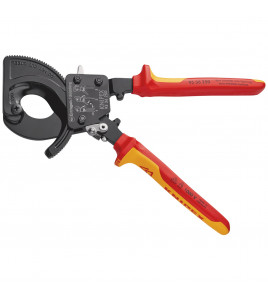 KNIPEX 95 36 250 VDE Heavy Duty Cable Cutter, Ratchet Action, 250mm