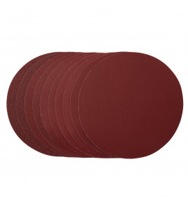 Sanding Discs, 180mm, Hook & Loop, Assorted Grit, (Pack of 10)