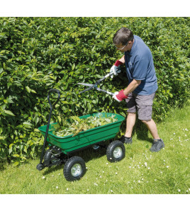 Garden Tipping Trolley Cart, 75L