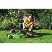 Composite Deck Petrol Lawn Mower, 390mm, 132cc/3.3HP