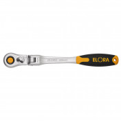Elora Quick Release Soft Grip Reversible Ratchet with Flexible Head, 1/2 Sq. Dr., 305mm