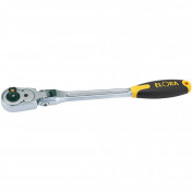 Elora Quick Release Soft Grip Reversible Ratchet with Flexible Head, 1/2 Sq. Dr., 305mm