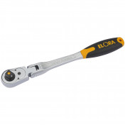 Elora Quick Release Soft Grip Reversible Ratchet with Flexible Head, 1/2 Sq. Dr., 305mm