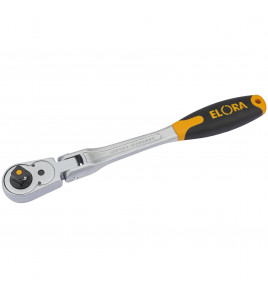 Elora Quick Release Soft Grip Reversible Ratchet with Flexible Head, 1/2 Sq. Dr., 305mm
