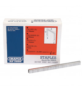 Staples, 8mm  (Pack of 10000)