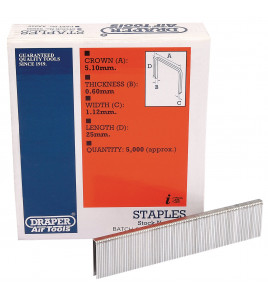 Staples, 25mm (5000)