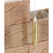 Solid Brass Plumb Bob with Nylon Line, 100g, 5m