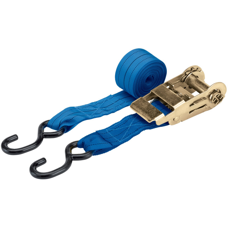 Ratcheting Tie Down Straps, 5.4m x 50mm, 1000kg