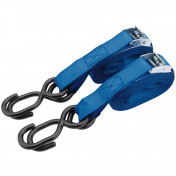 Ratcheting Tie Down Straps, 5.0m x 25mm, 125kg (2 Piece)