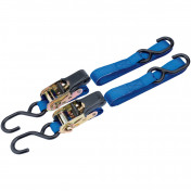 Ratcheting Tie Down Straps, 3.5m x 25mm, 250kg (2 Piece)