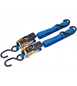 Ratcheting Tie Down Straps, 3.5m x 25mm, 250kg (2 Piece)