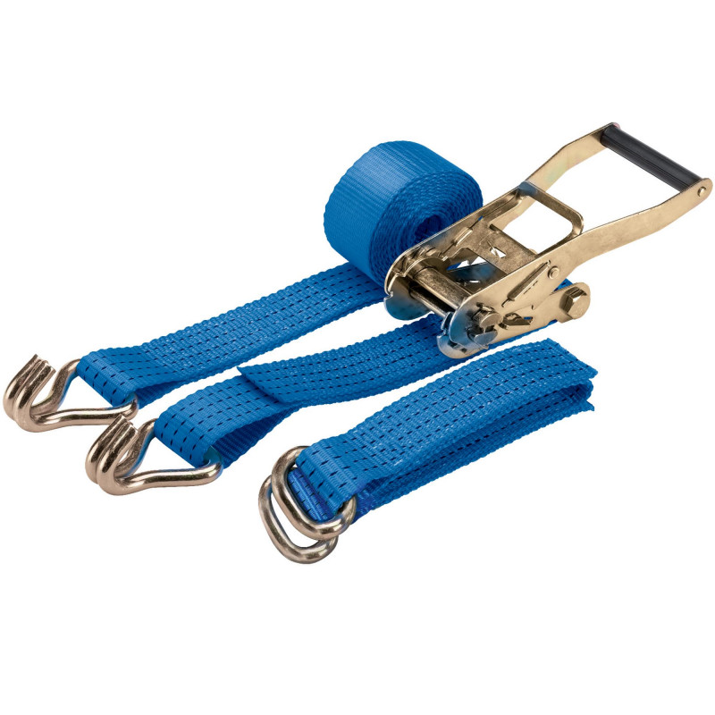 Ratcheting Vehicle Tie Down Straps, 3m x 50mm, 2500kg