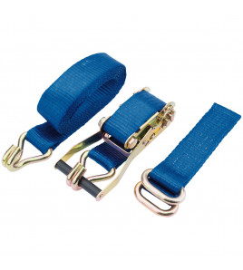 Ratcheting Vehicle Tie Down Straps, 3m x 50mm, 2500kg