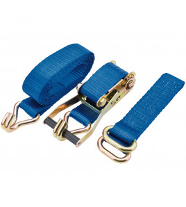 Ratcheting Vehicle Tie Down Straps, 3m x 50mm, 2250kg