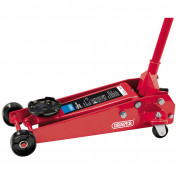 Heavy Duty Garage Trolley Jack, 3 Tonne, Red