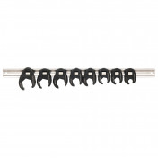 Draper Expert Metric Crow Foot Spanner Set on a Metal Rail, 3/8 Sq. Dr. (8 Piece)