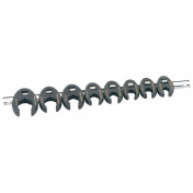 Draper Expert Metric Crow Foot Spanner Set on a Metal Rail, 3/8 Sq. Dr. (8 Piece)