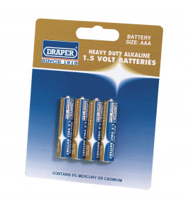 Heavy Duty Alkaline Batteries AAA (Pack of 4) - Discontinued