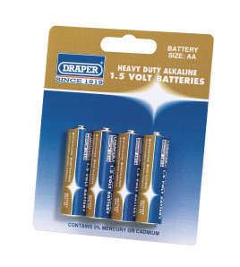 Heavy Duty Alkaline Batteries AA (Pack of 4) - Discontinued