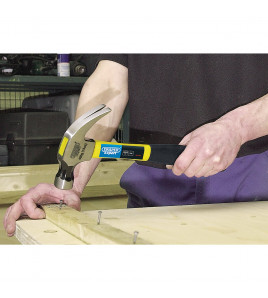Draper Expert Claw Hammer with Fibreglass Shaft, 450g/16oz