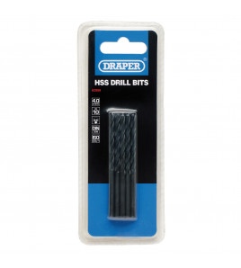 HSS Twist Drill Bits, 4.0 x 75mm (Pack of 10)