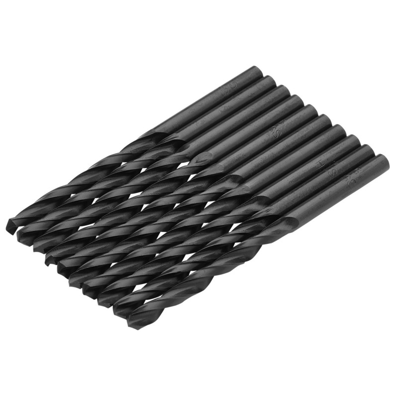 HSS Twist Drill Bits, 5.0 x 85mm (Pack of 10)