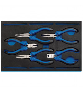 Precision Plier Set in 1/4 Drawer EVA Insert Tray (5 Piece)
