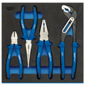 Heavy Duty Plier Set in 1/2 Drawer EVA Insert Tray (4 Piece)