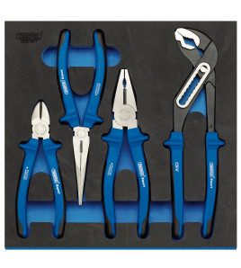 Draper Expert Heavy Duty Plier Set in 1/2 Drawer EVA Insert Tray (4 Piece)