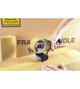 Hand-Held Packing Security Tape Dispenser Kit, 2 x Reels of Tape