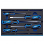 Soft Grip Screwdriver Set in 1/4 Drawer EVA Insert Tray (5 Piece)