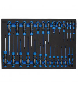 Soft Grip Screwdriver Set in Full Drawer EVA Insert Tray (27 Piece)