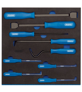 Scraper, Hook and Pick Set in 1/2 Drawer EVA Insert Tray (9 Piece)