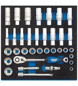 Socket Set in 1/2 Drawer EVA Insert Tray, 3/8 (35 Piece) - Discontinued