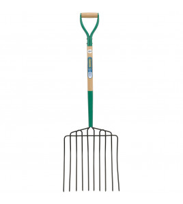 10 Prong Manure Fork with Wood Shaft and MYD Handle