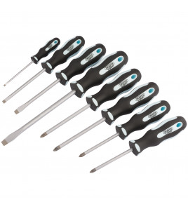 Draper Expert Heavy Duty Soft Grip Screwdriver Set (8 Piece)