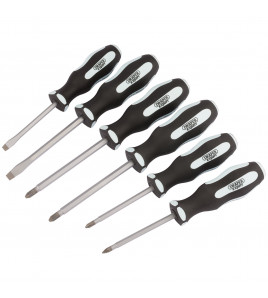 Draper Expert 'Pound Thru' Soft Grip Screwdriver Set (6 Piece)
