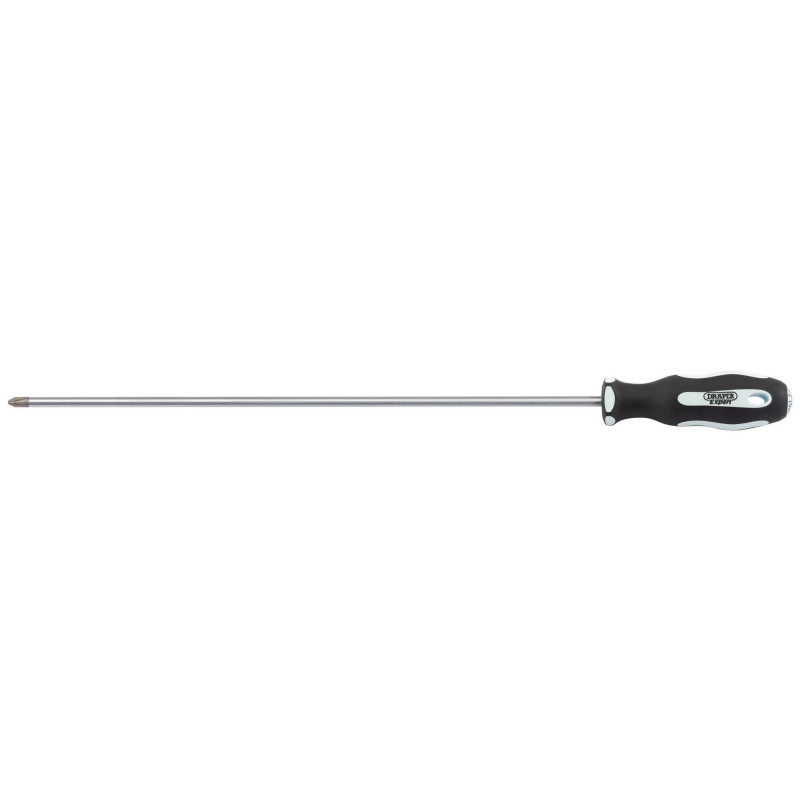 Draper Expert Cross Slot Extra Long Reach Soft Grip Screwdriver, No.2 x 450mm