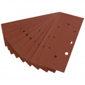 232 x 92mm 120 Grit Aluminium Oxide Sanding Sheets for 63128 Random Orbit Sander (Pack of 10)