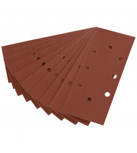 232 x 92mm 120 Grit Aluminium Oxide Sanding Sheets for 63128 Random Orbit Sander (Pack of 10)