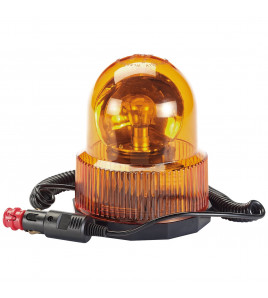 12V Magnetic Base Rotating Beacon, 300 Lumens