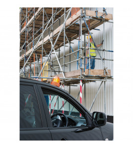 12V Magnetic Base Rotating Beacon, 300 Lumens