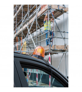 12/24V LED Magnetic Base Rotating Beacon, 400 Lumens