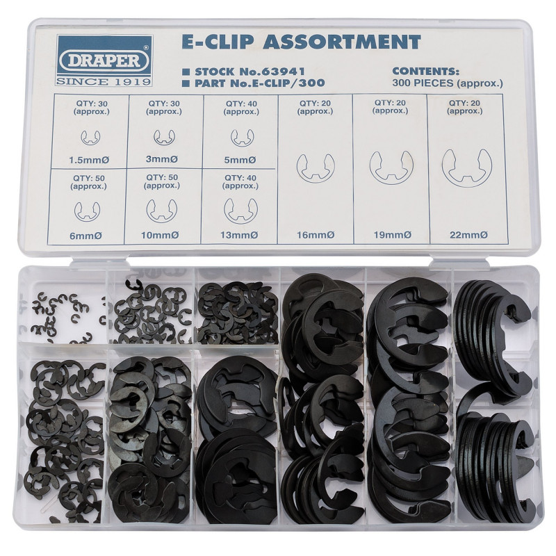 E-Clip Assortment (300 Piece)