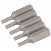 Plain Slot Insert Bit, 3mm, 1/4 Hex, 25mm Long (Pack of 5)