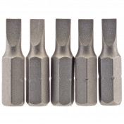 Plain Slot Insert Bit, 4.5 mm, 1/4 Hex, 25mm Long (Pack of 5)