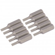 Plain Slot Insert Bit, 3mm, 1/4 Hex, 25mm Long (Pack of 10)